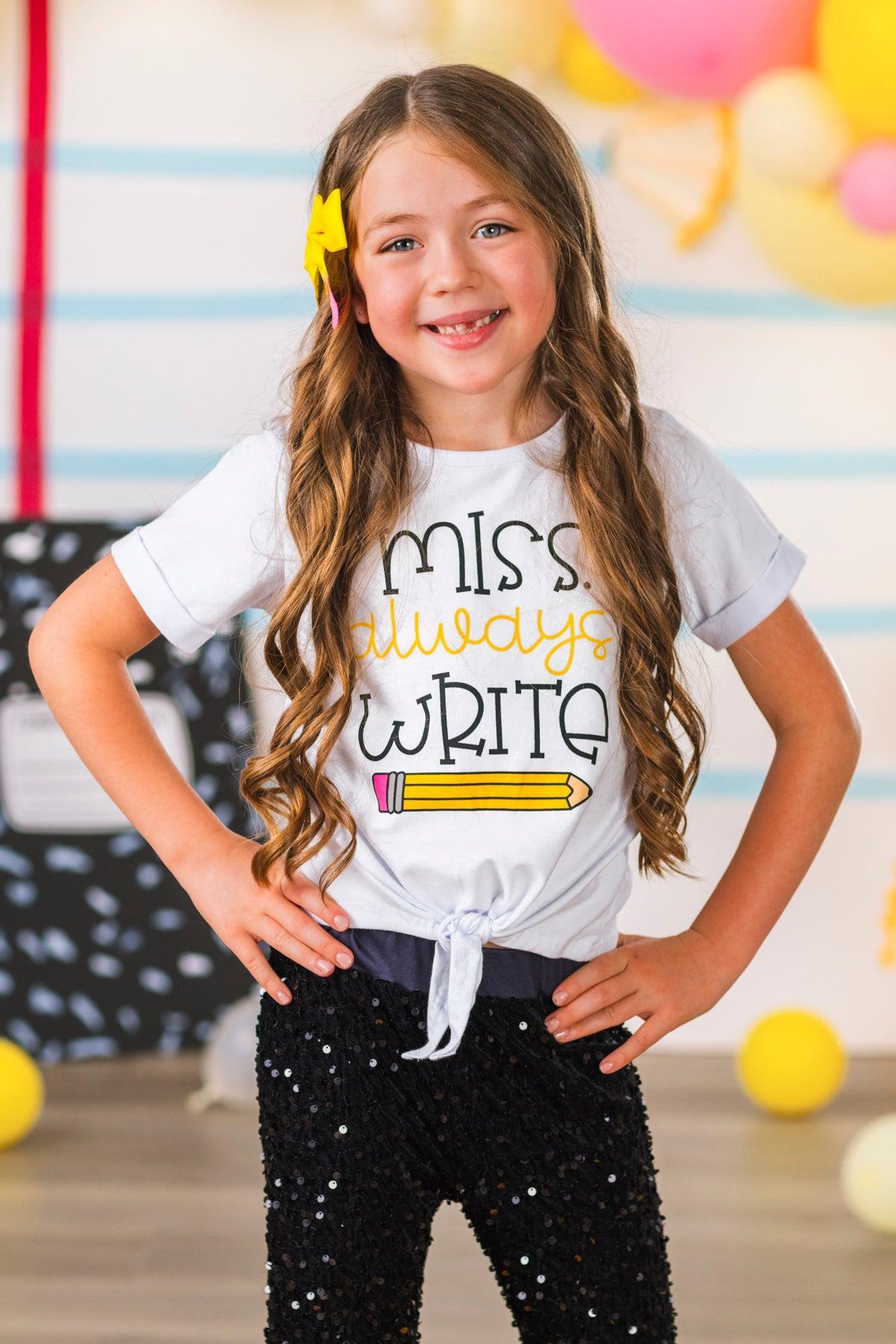 "Miss Always Write" Sequin Bell Bottom Set