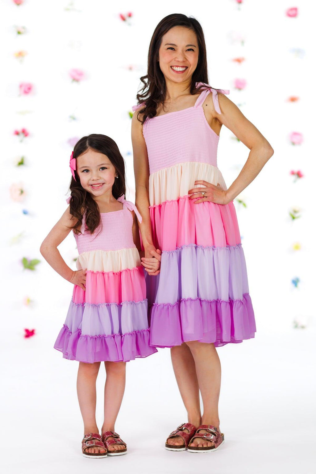 Mom & Me - Tiered Purple Dress