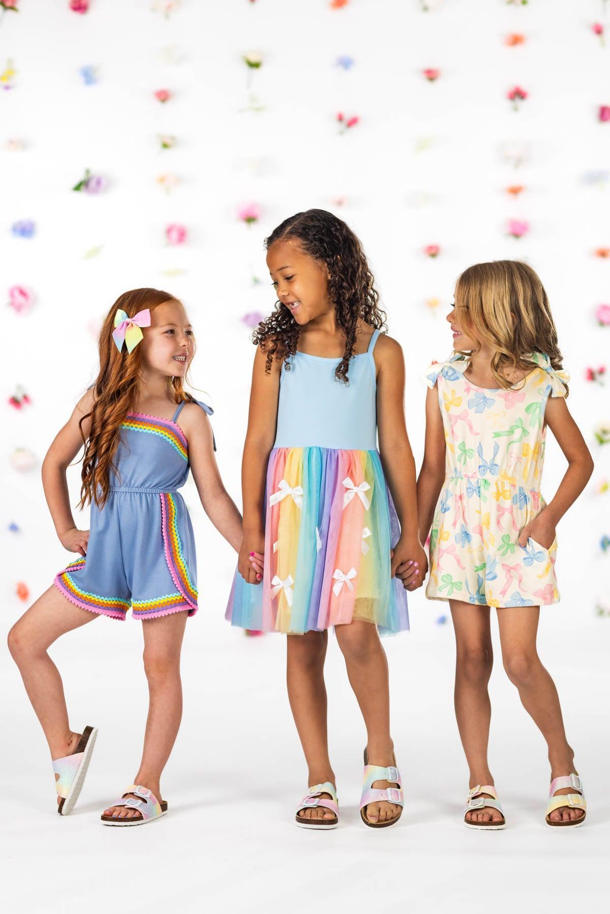 Pastel Rainbow Tulle Dress