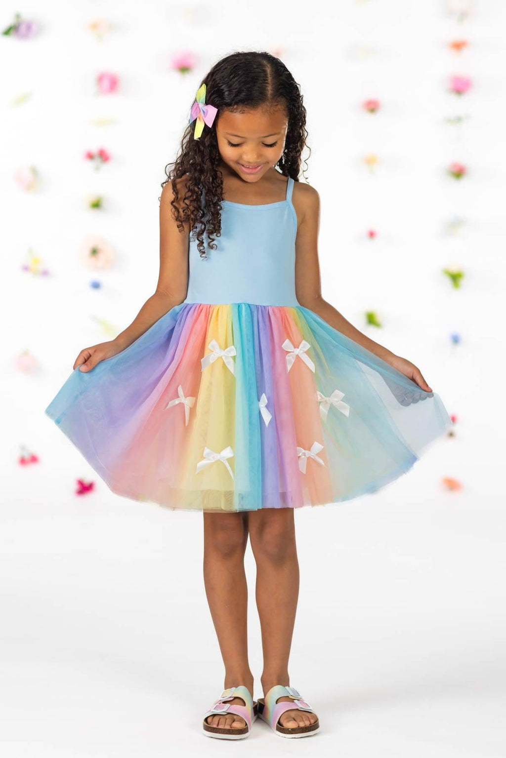 Pastel Rainbow Tulle Dress