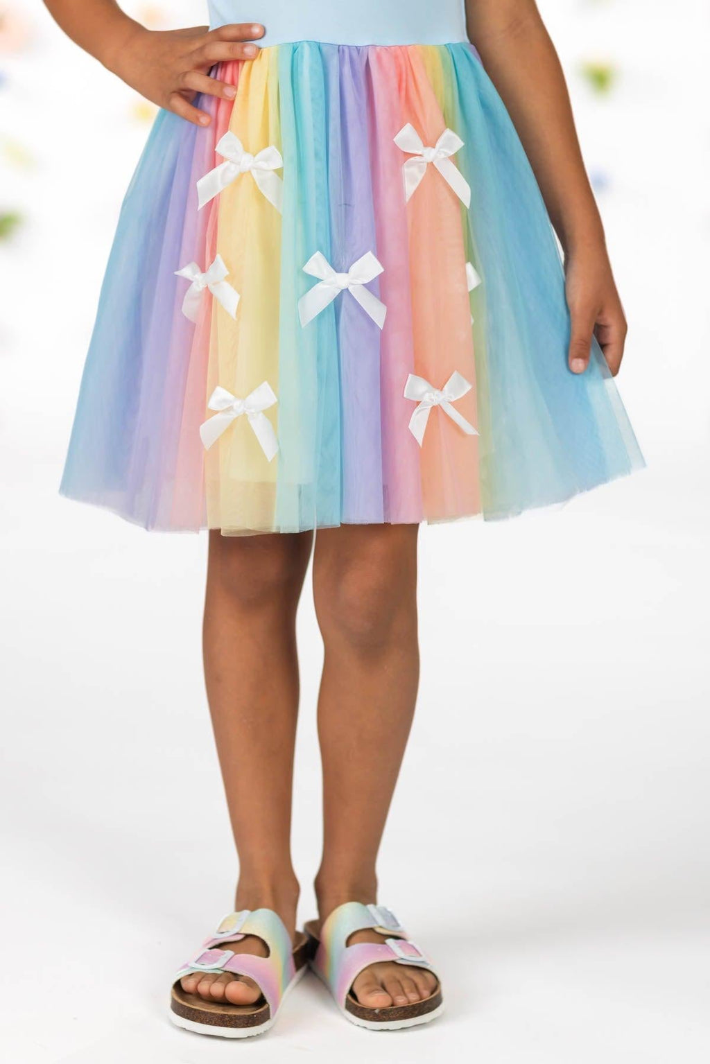 Pastel Rainbow Tulle Dress