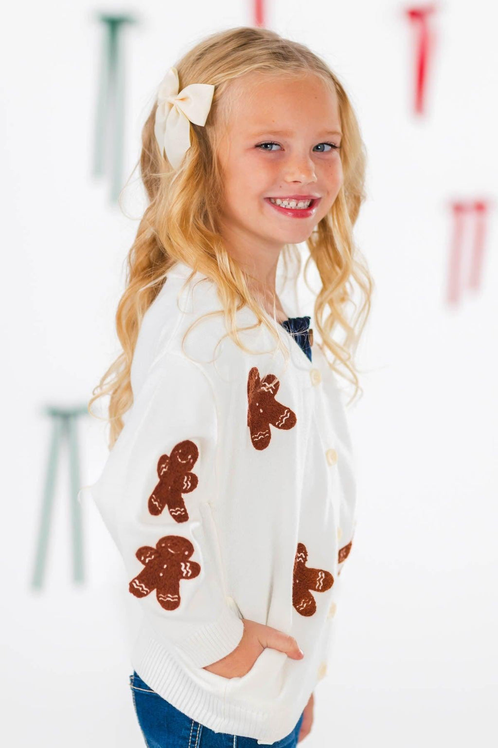 Mom & Me - Gingerbread Sweater Cardigan