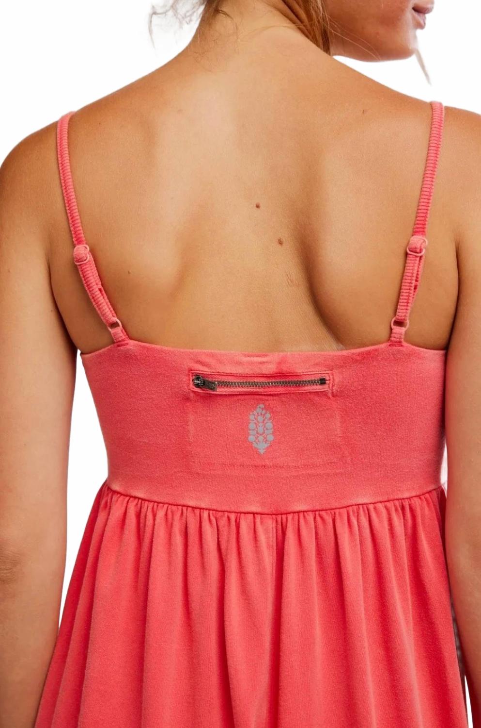 Hot Shot Strappy Onesie Jumpsuit In Grapefruit