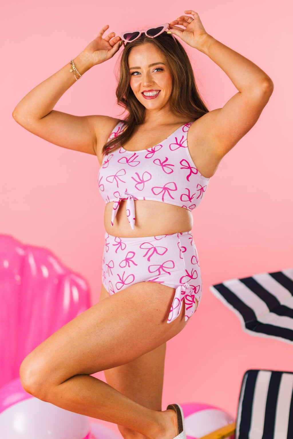 Mom & Me - Pink Bow Bikini
