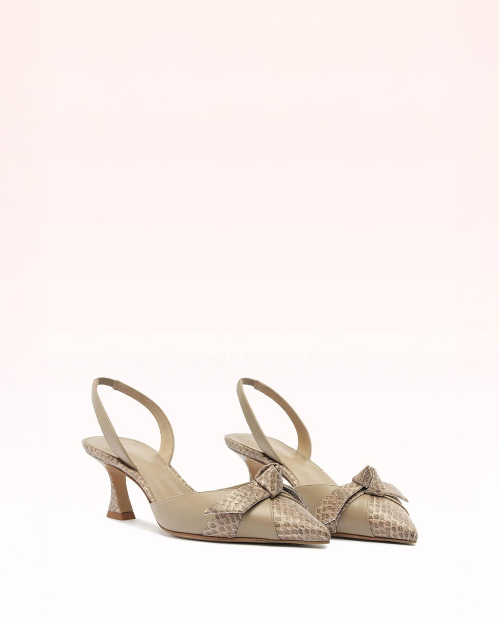 Clarita Slingback Cap Toe 60 Semolina