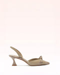 Clarita Slingback Cap Toe 60 Semolina