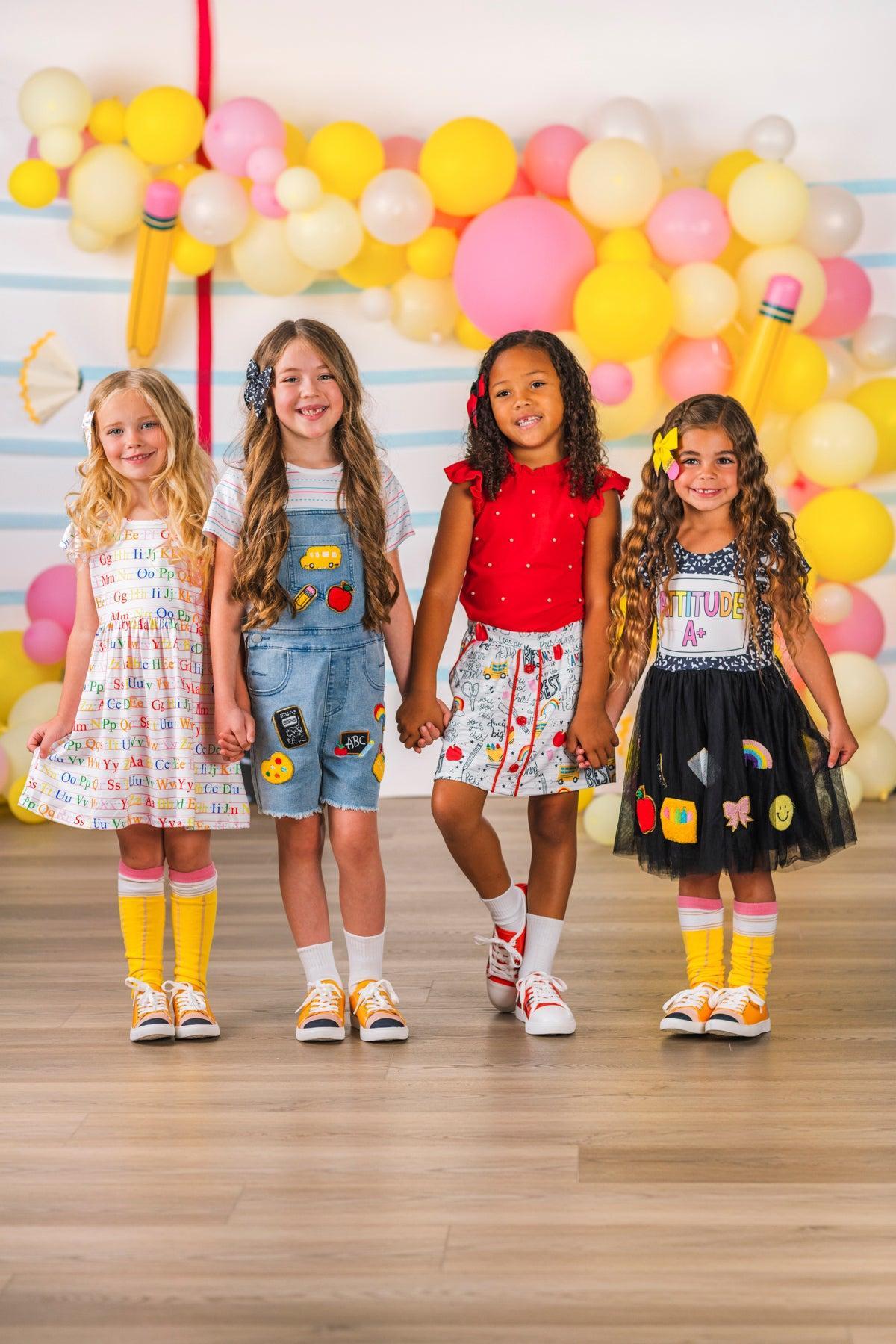 "Attitude A+" Chenille Patch Tutu Dress