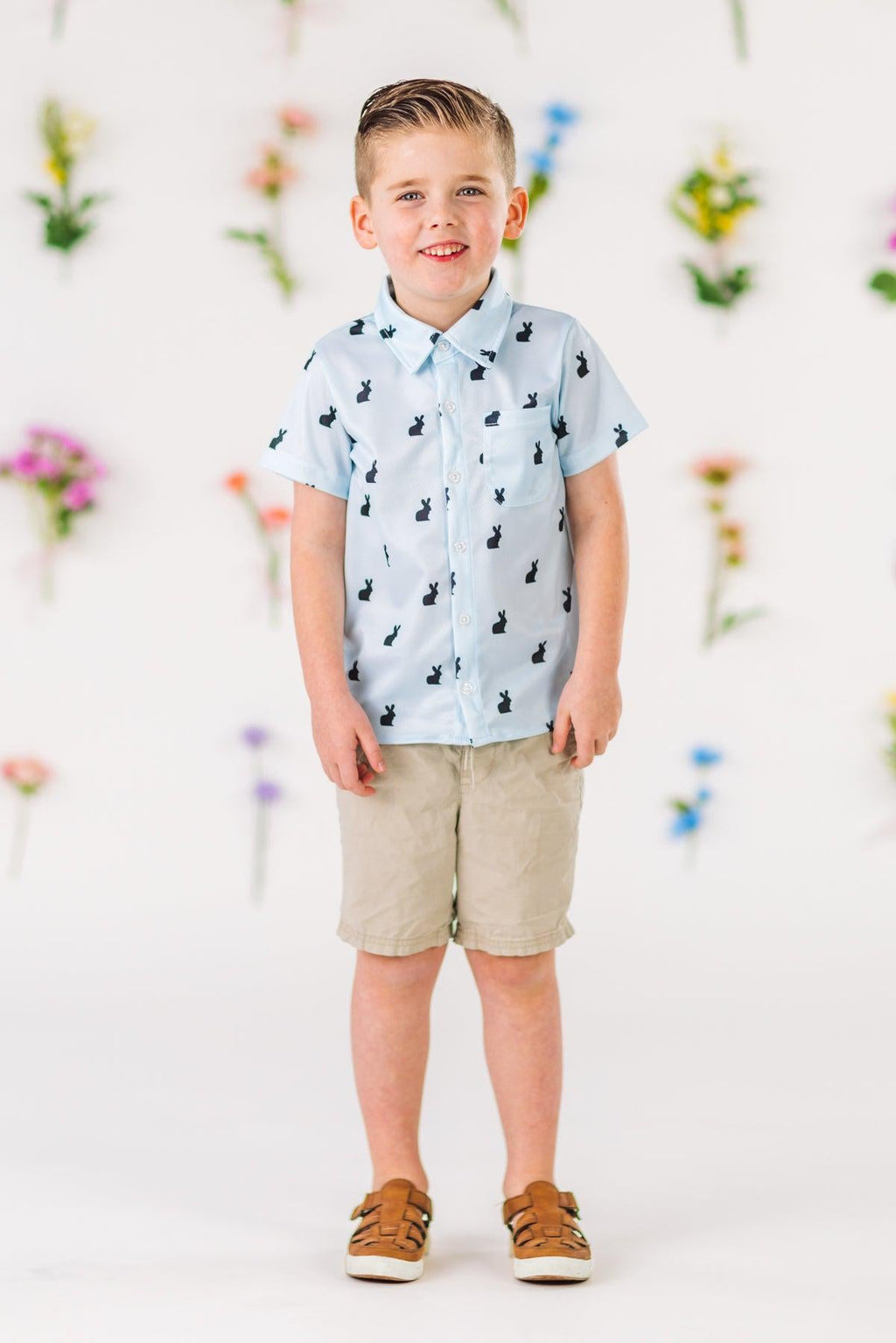 Blue Bunny Button Down