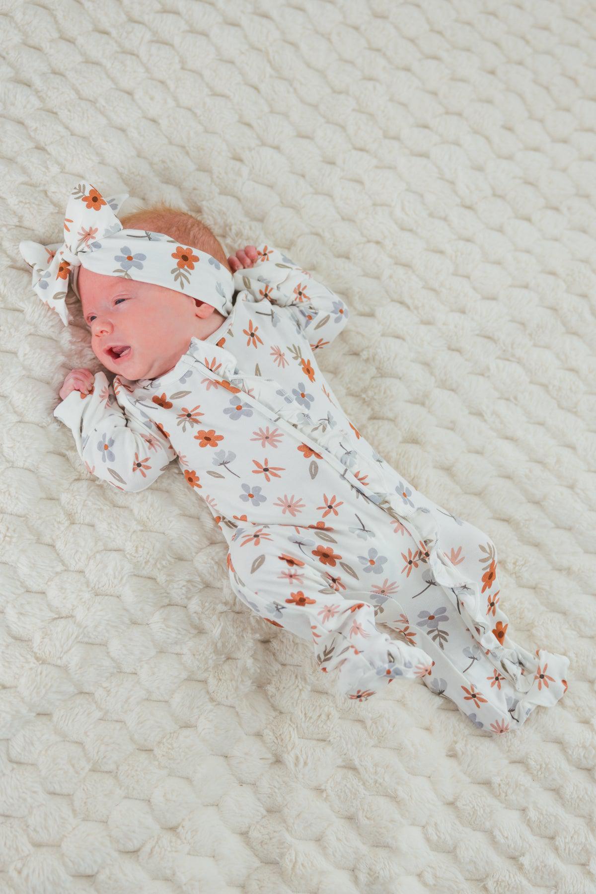 Bamboo Golden Petals Onesie