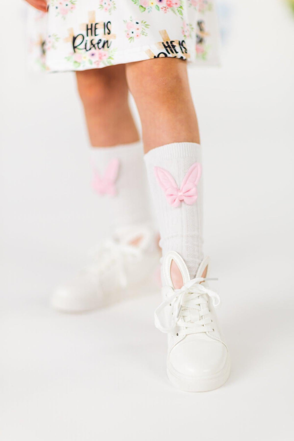 Bunny Ear Bow Socks