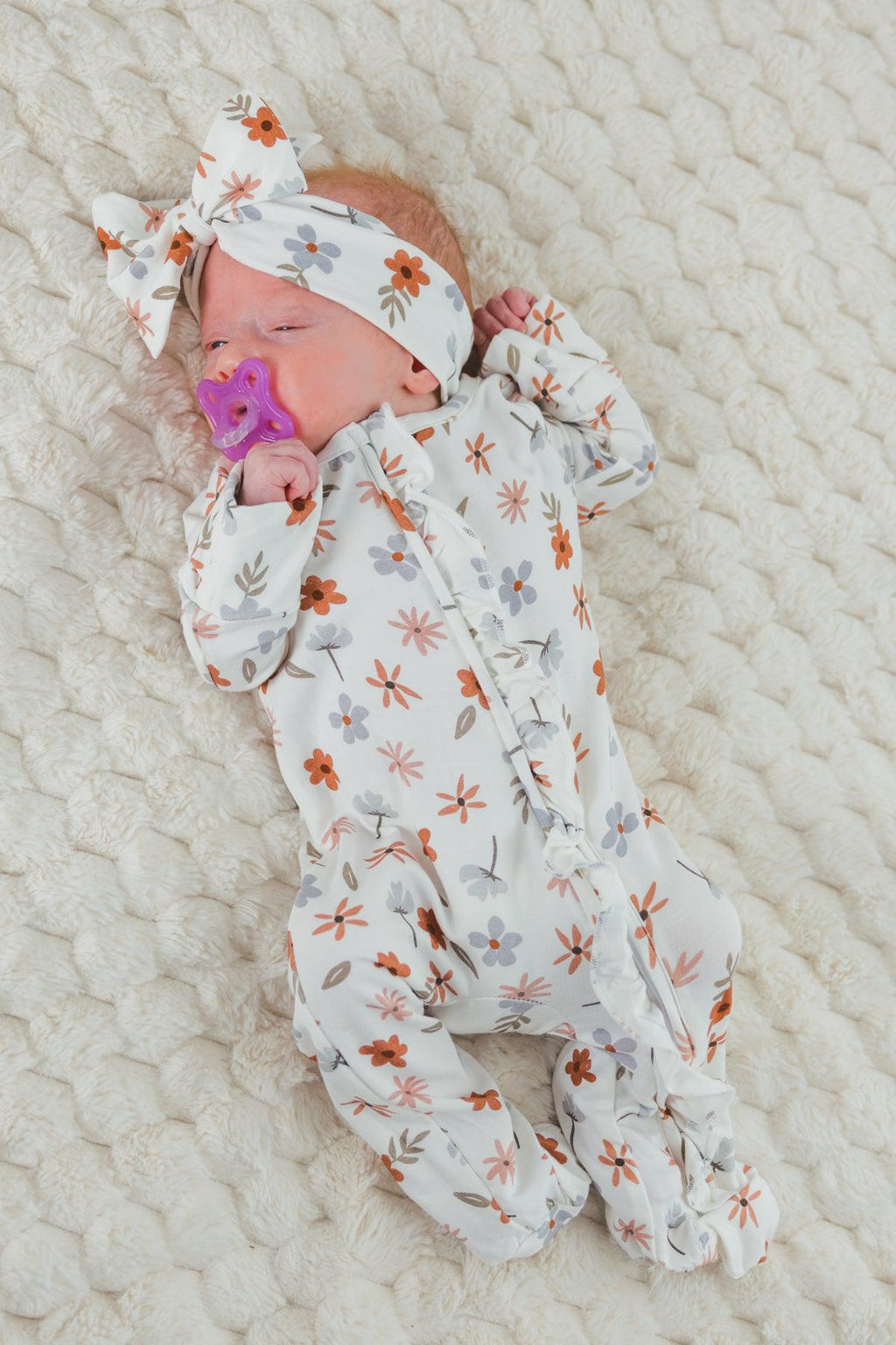 Bamboo Golden Petals Onesie