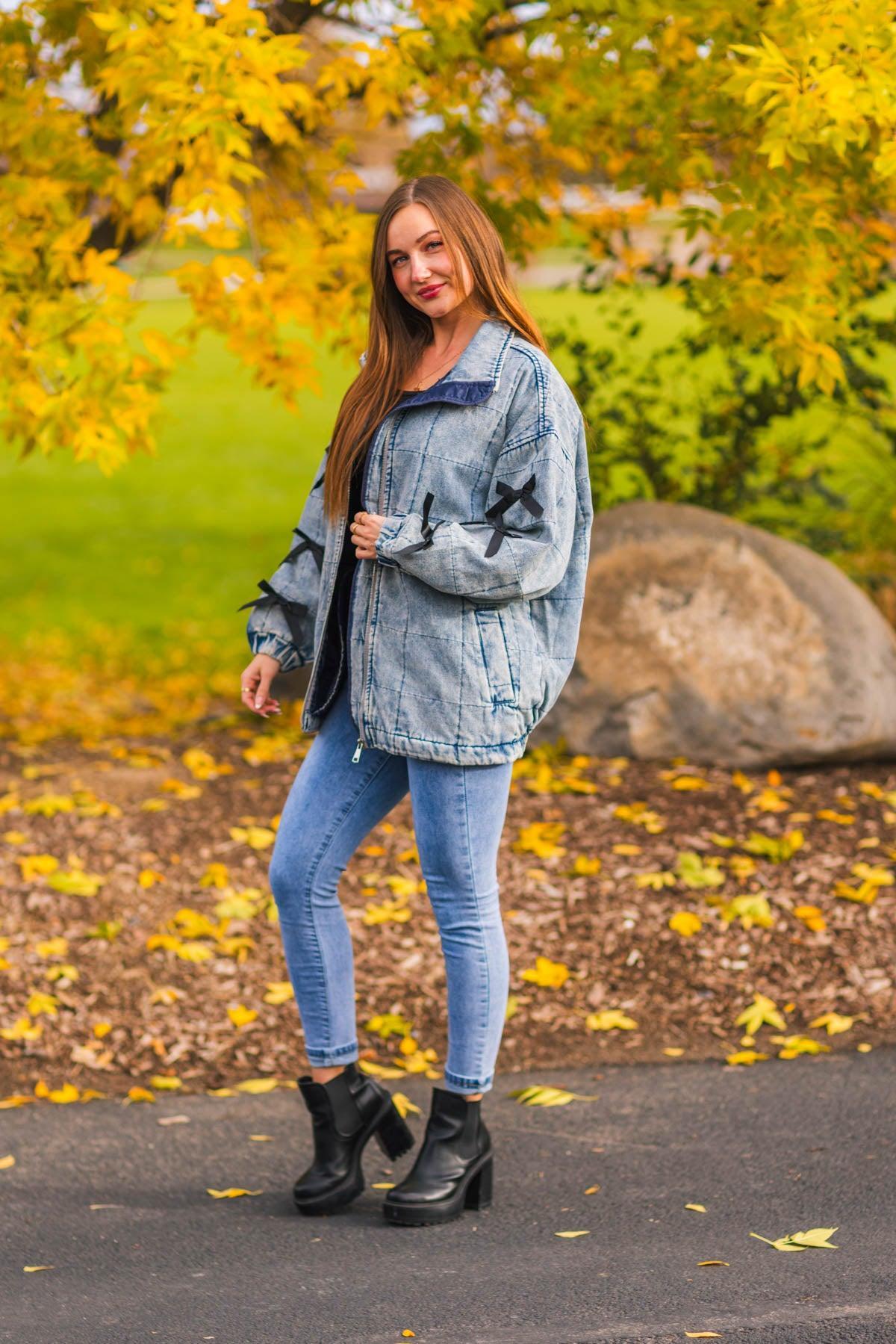 Mom & Me - Bow Denim Jacket