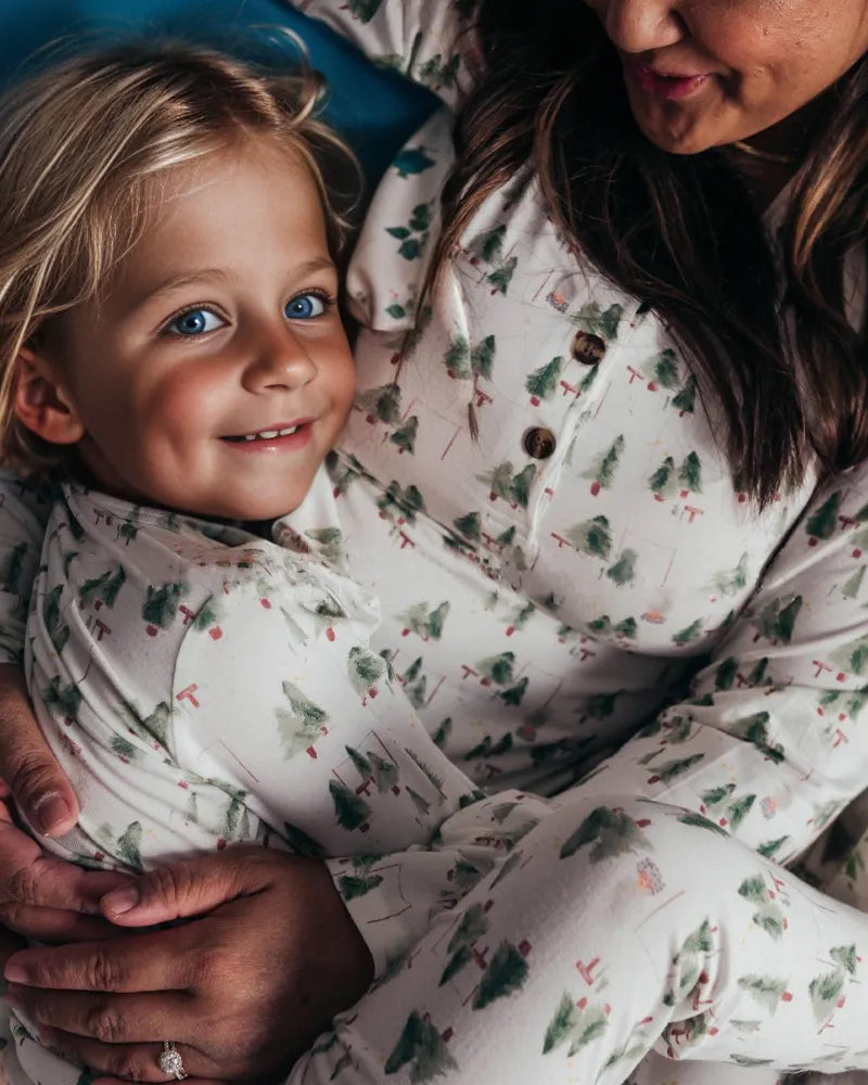 White Little Christmas Tree Matching Family Christmas Pajamas-Dog Pajamas Included