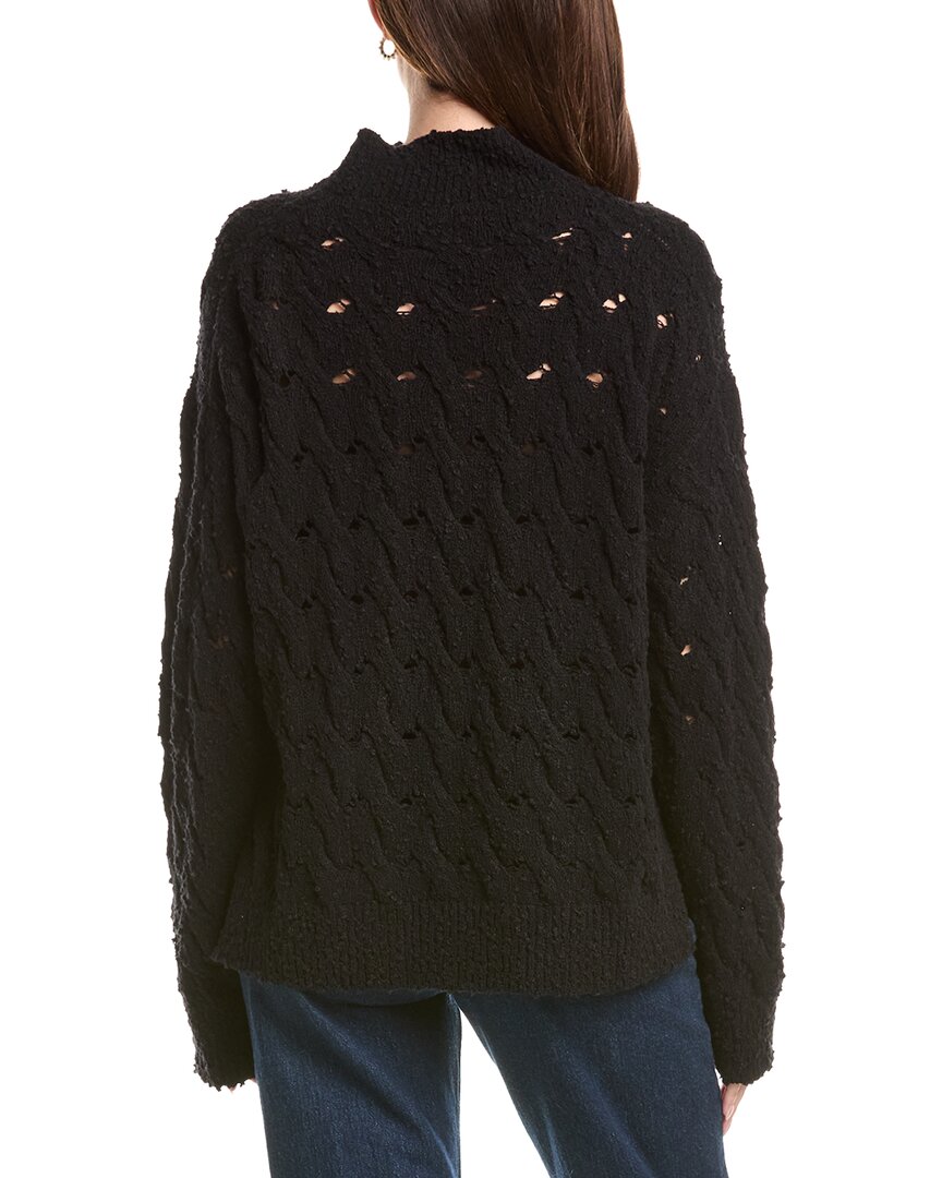 Lafayette 148 New York Houndstooth Crewneck Sweater