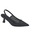 French Connection Women's Elea Mesh and Stone Slingback Heel