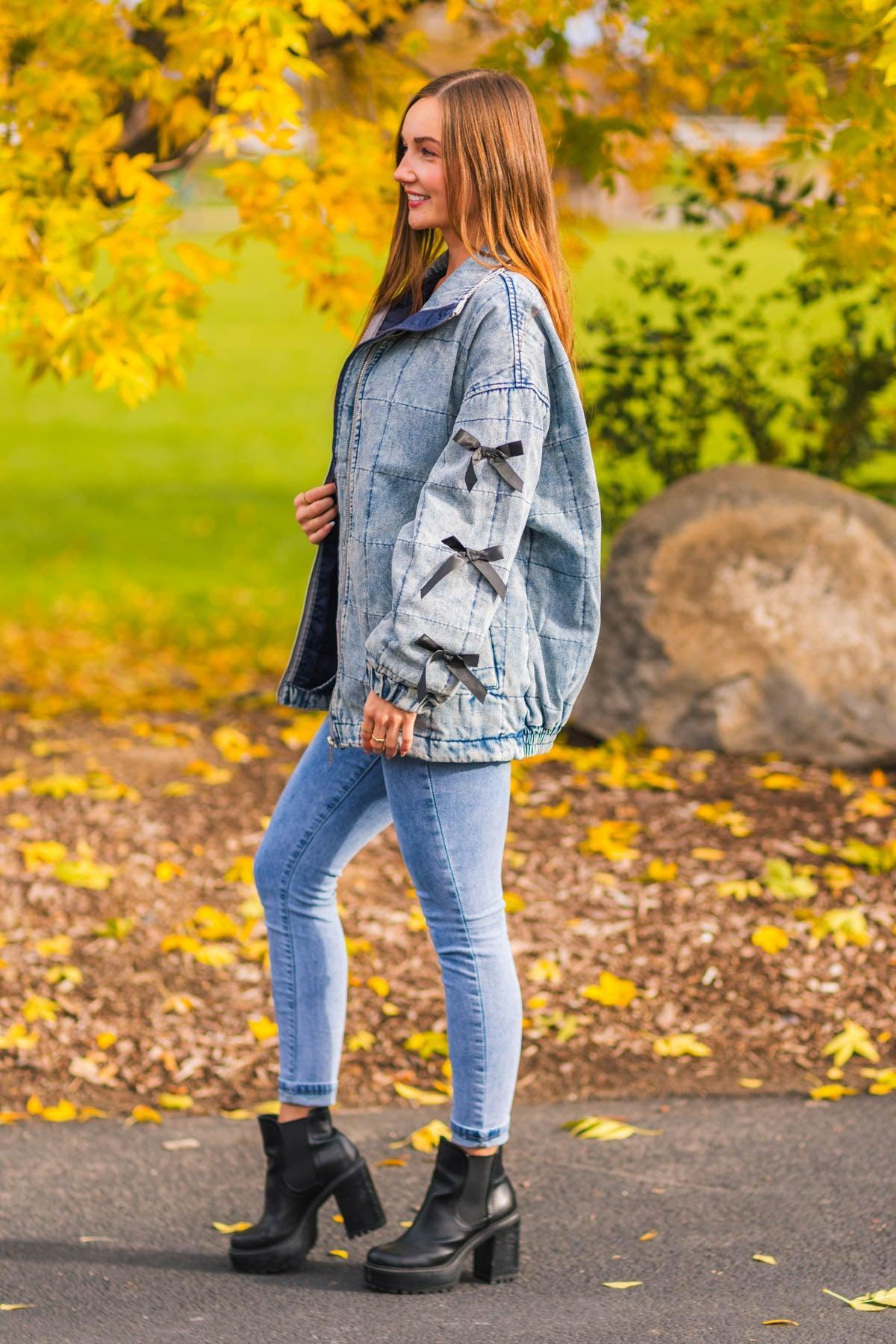 Mom & Me - Bow Denim Jacket