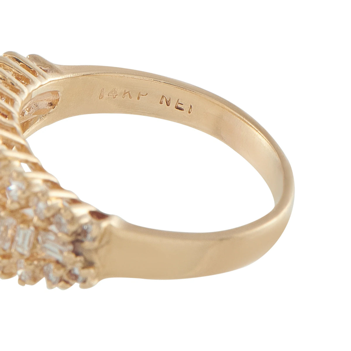 LB Exclusive 14K Yellow Gold 1.42ct Diamond Ring MF21-070826