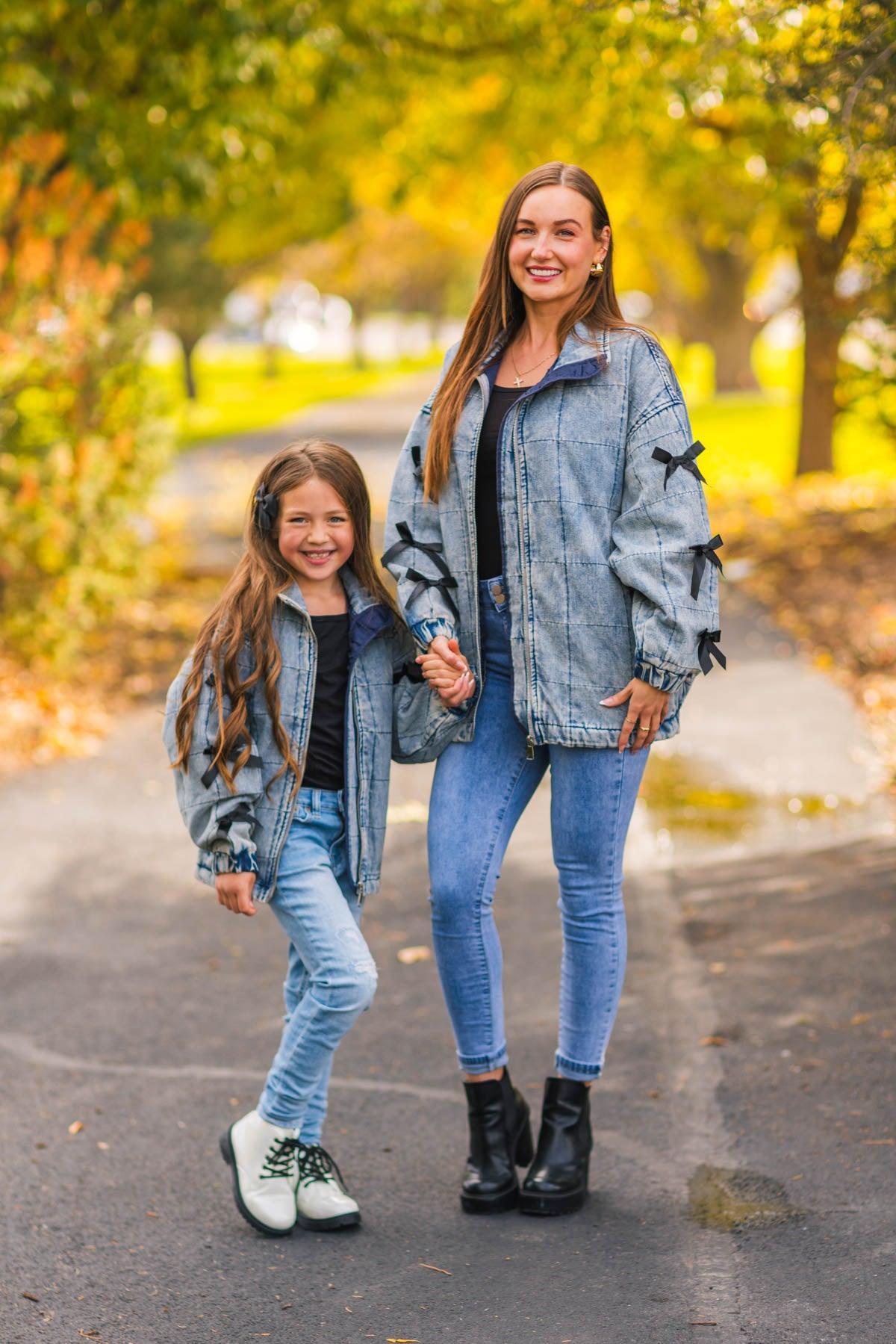 Mom & Me - Bow Denim Jacket