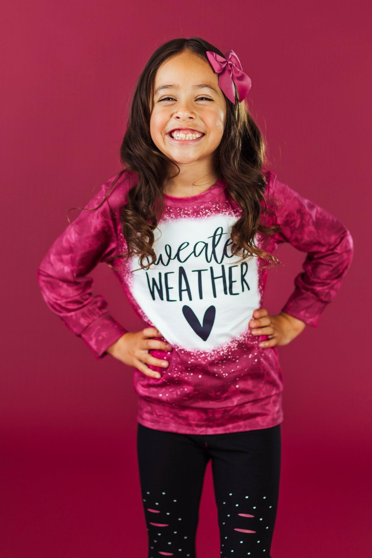 "Sweater Weather" Pink Legging Set