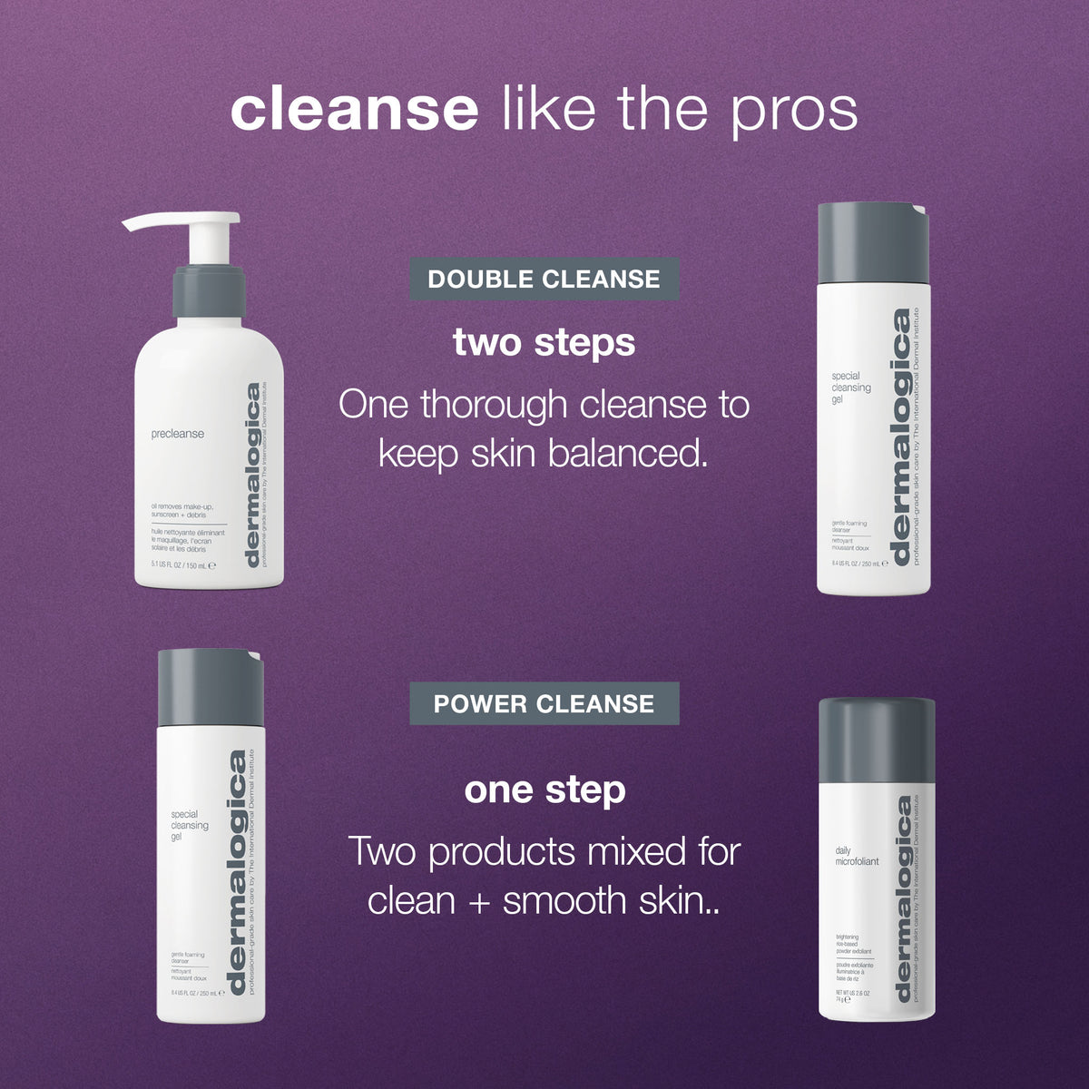 expert cleanse + glow set (3 full-sizes)
