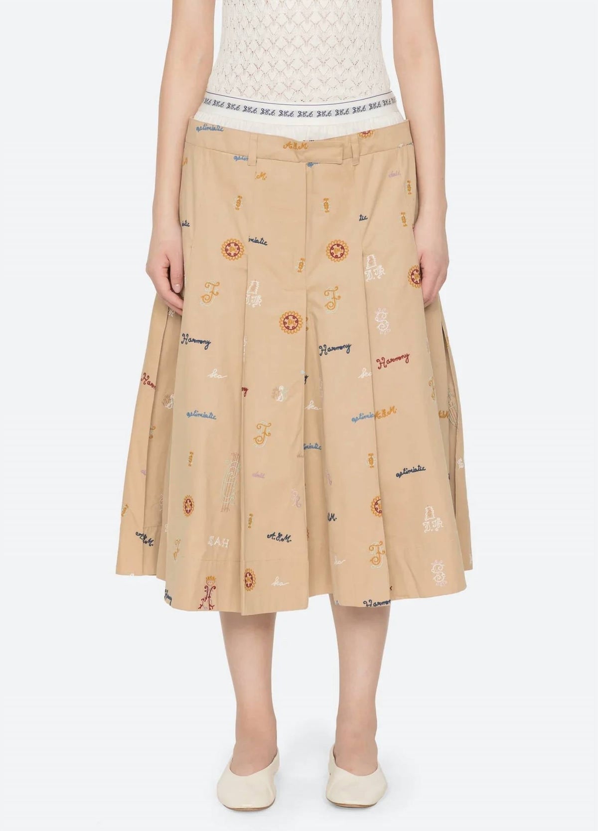 Juliet Midi Skirt In Camel