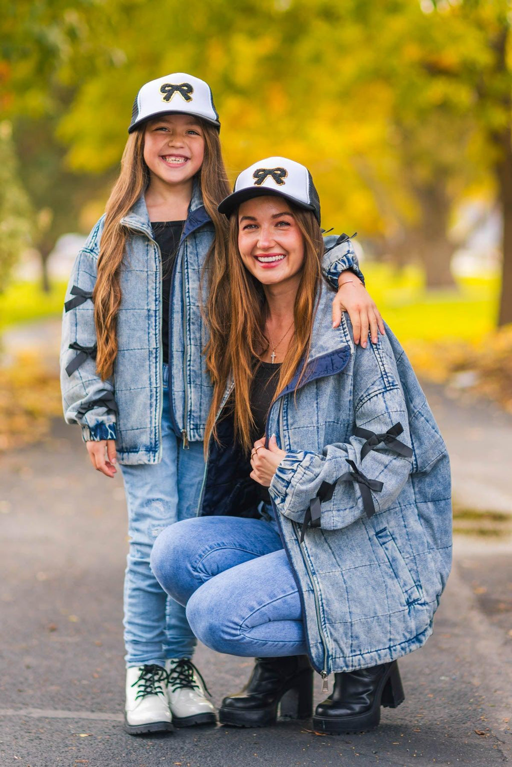 Mom & Me - Bow Denim Jacket