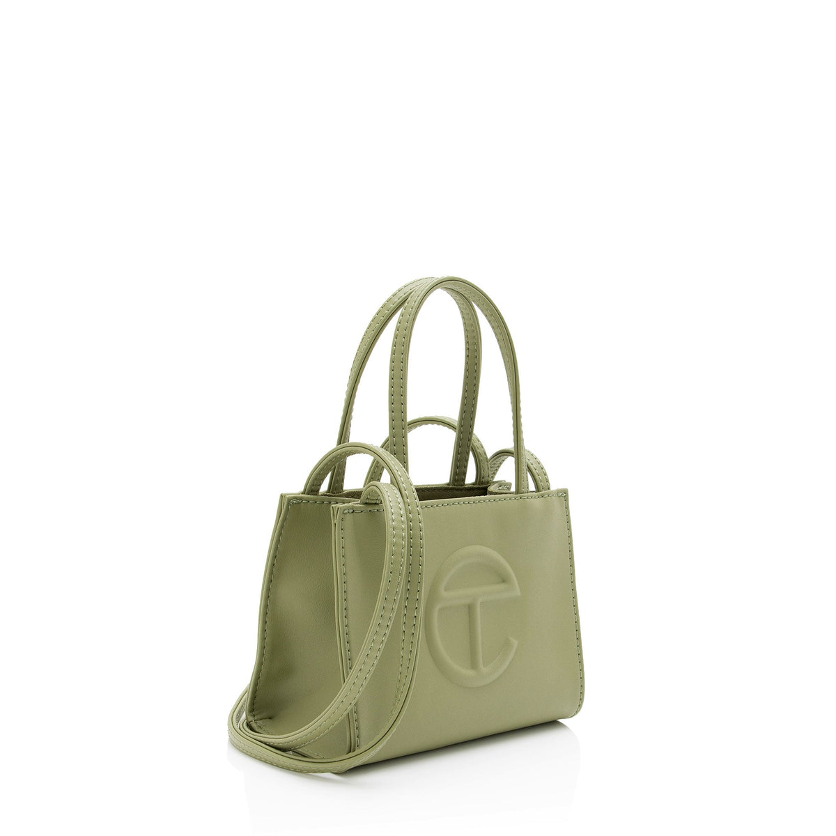 Telfar Faux Leather Small Shopping Tote