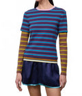 Dillon Layered Tee In Potter Stripe Multi