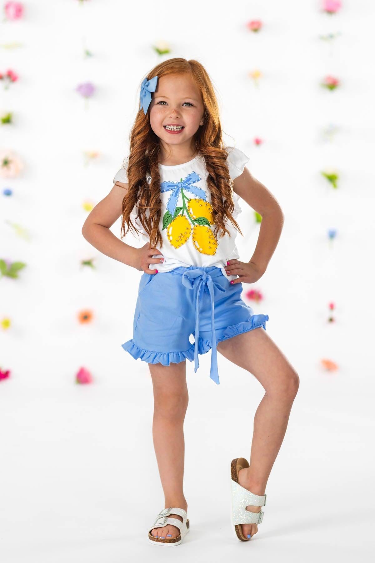 Blue Lemon Short Set