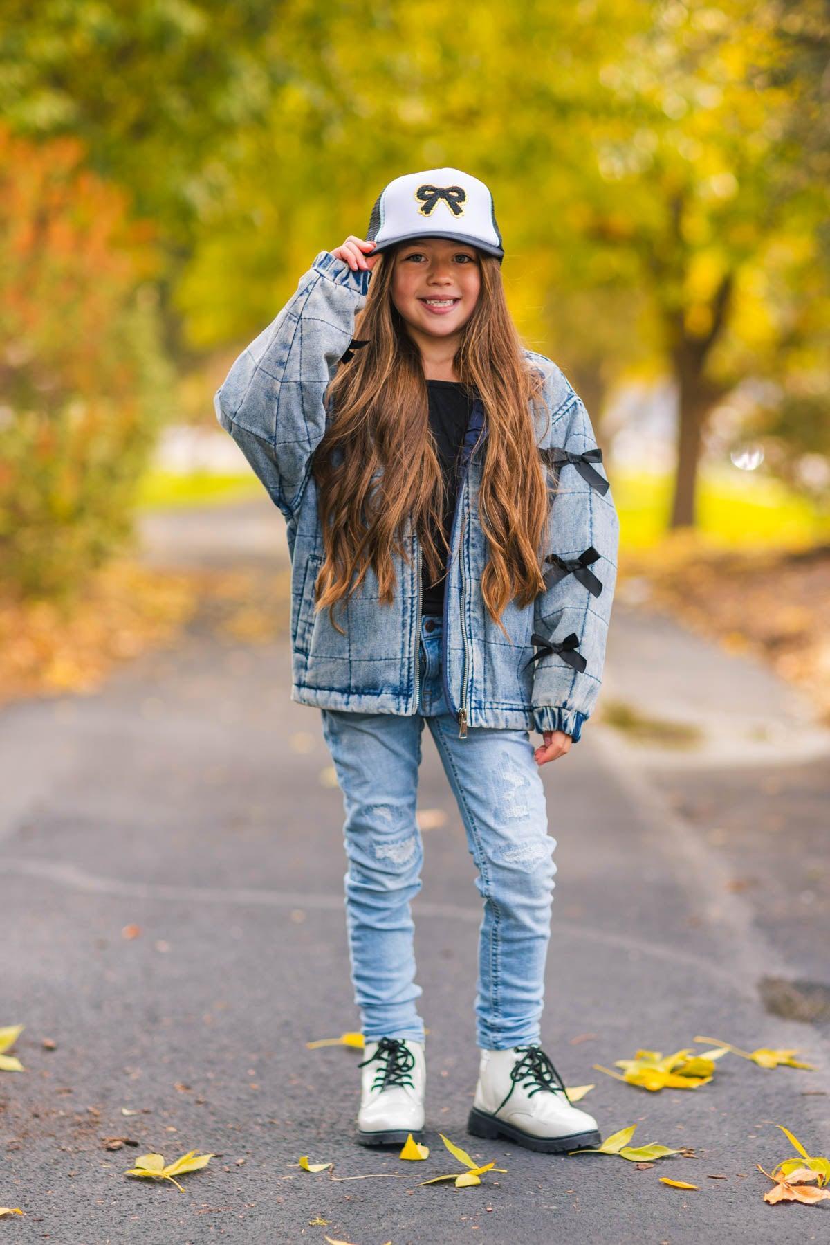 Mom & Me - Bow Denim Jacket
