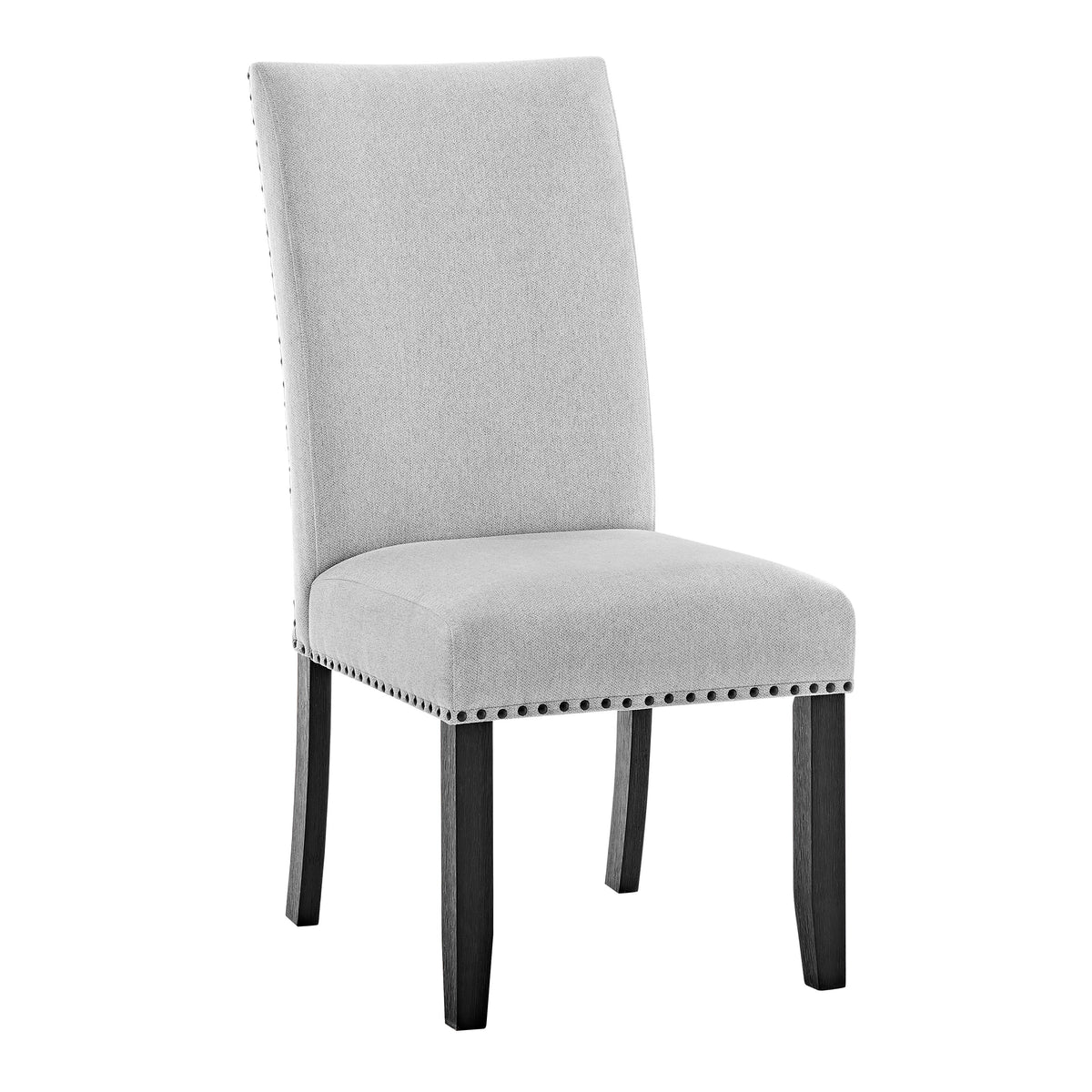 Modern Fabric Dining Chairs with Wood Frame