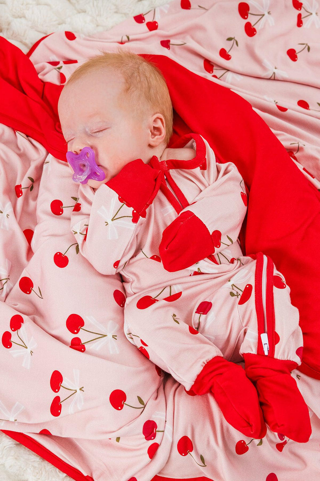 Bamboo Sweet Cherry Onesie