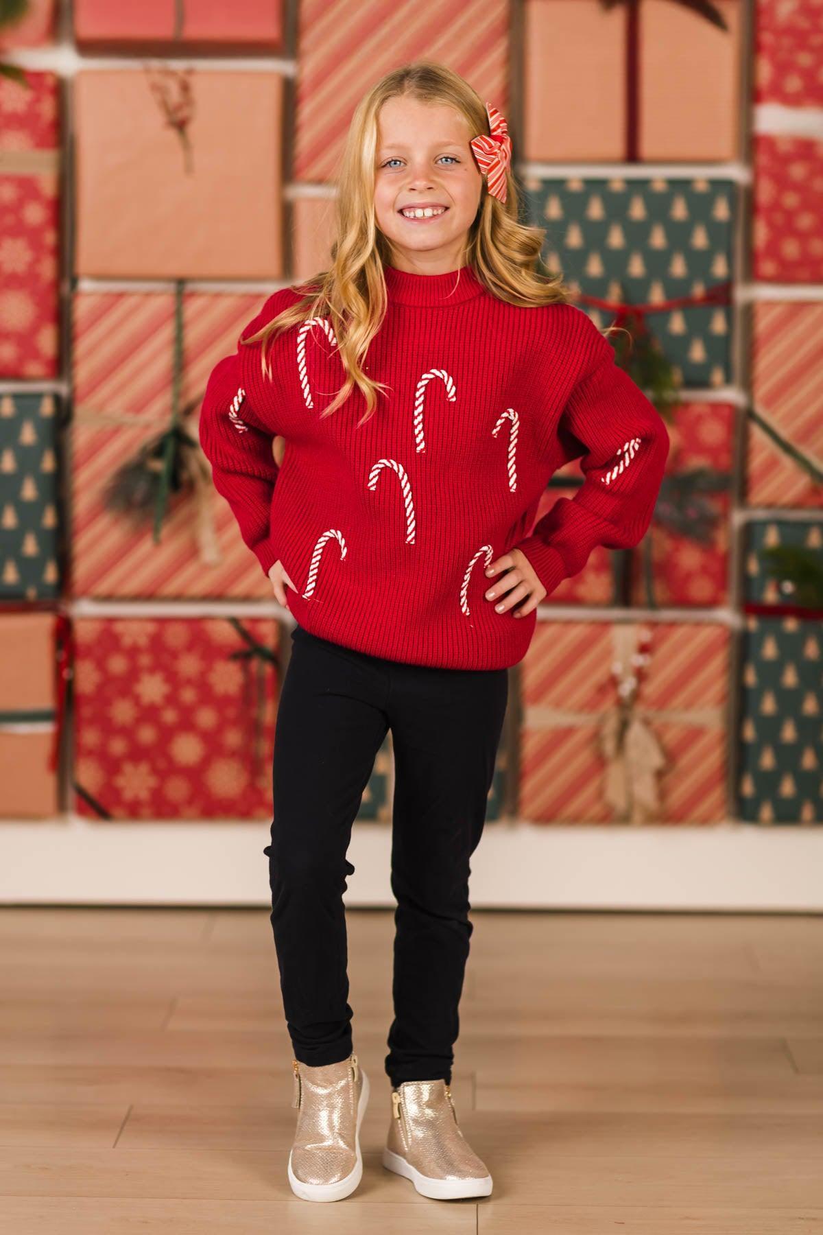 Candy Cane Family Knit Sweater