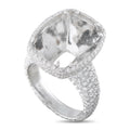 LB Exclusive Platinum 3.0ct Diamond Pave Halo Mounting Ring MF03-082026
