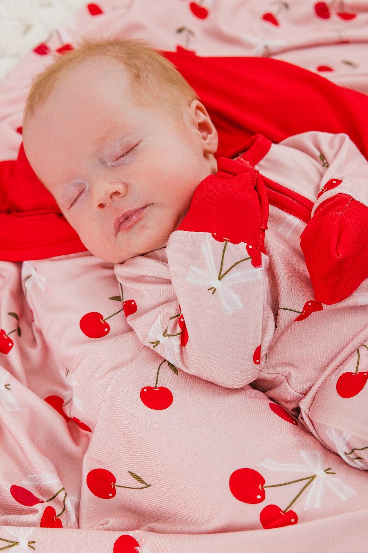 Bamboo Sweet Cherry Onesie