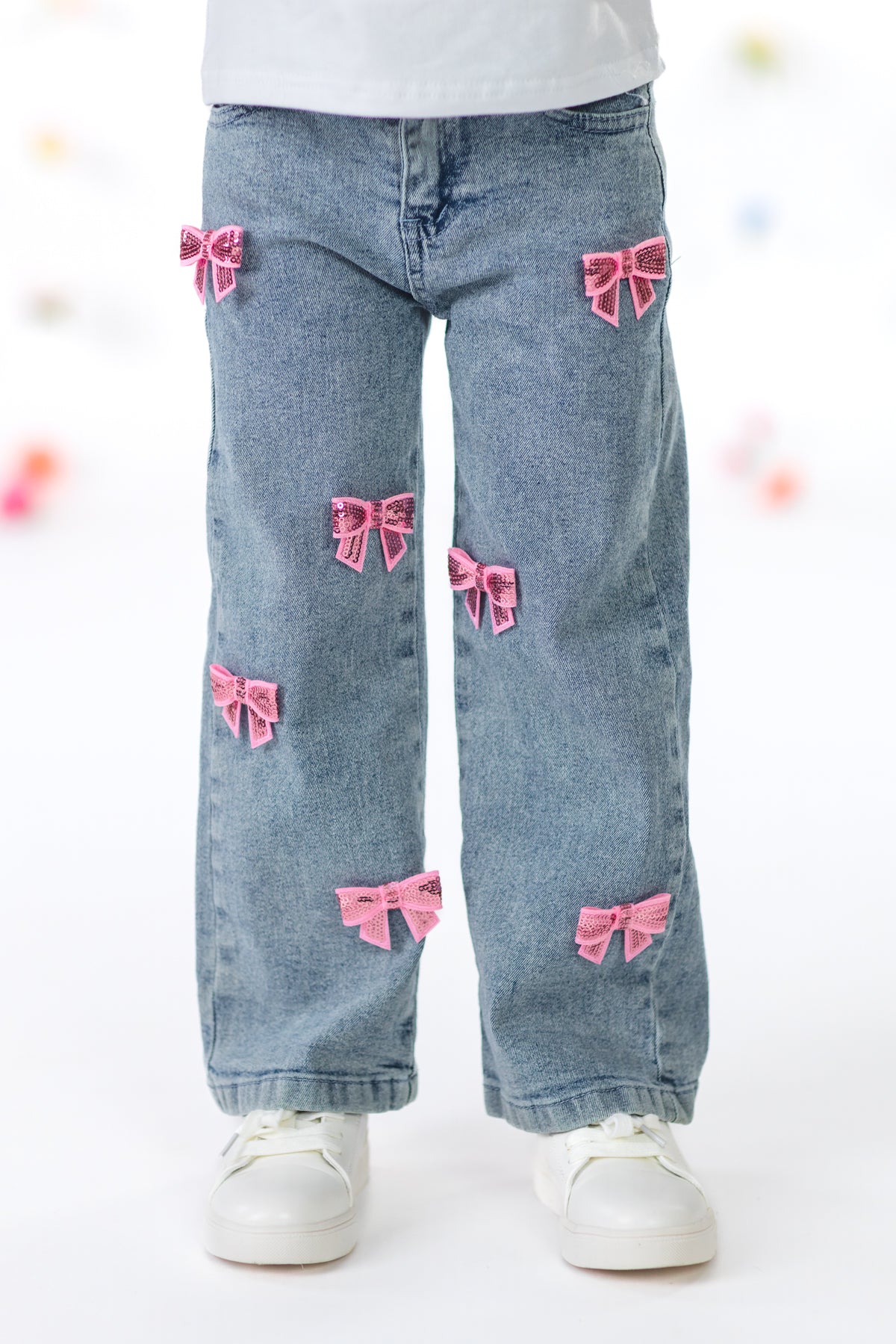 Bunny & Bows Sequin Denim Pant Set