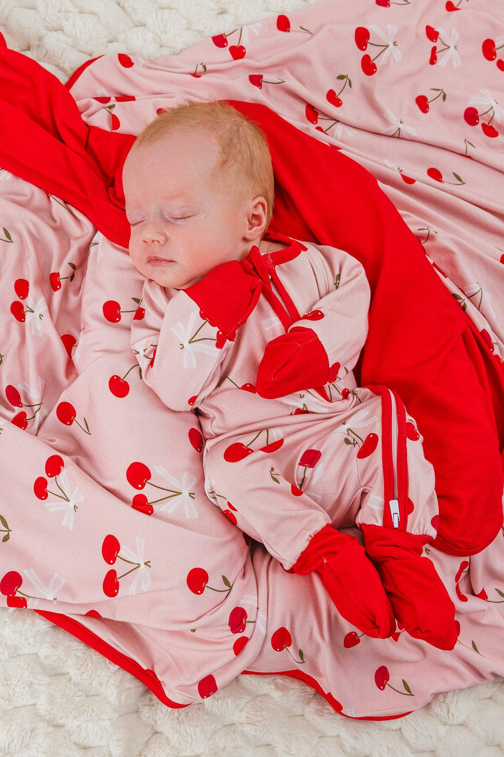 Bamboo Sweet Cherry Onesie
