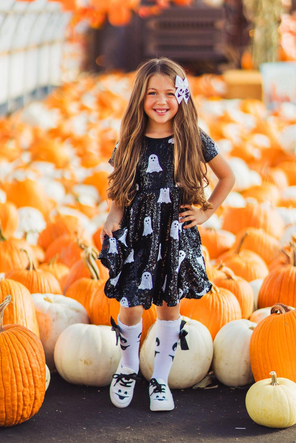 Mom & Me - Black Sequin Ghost Dress