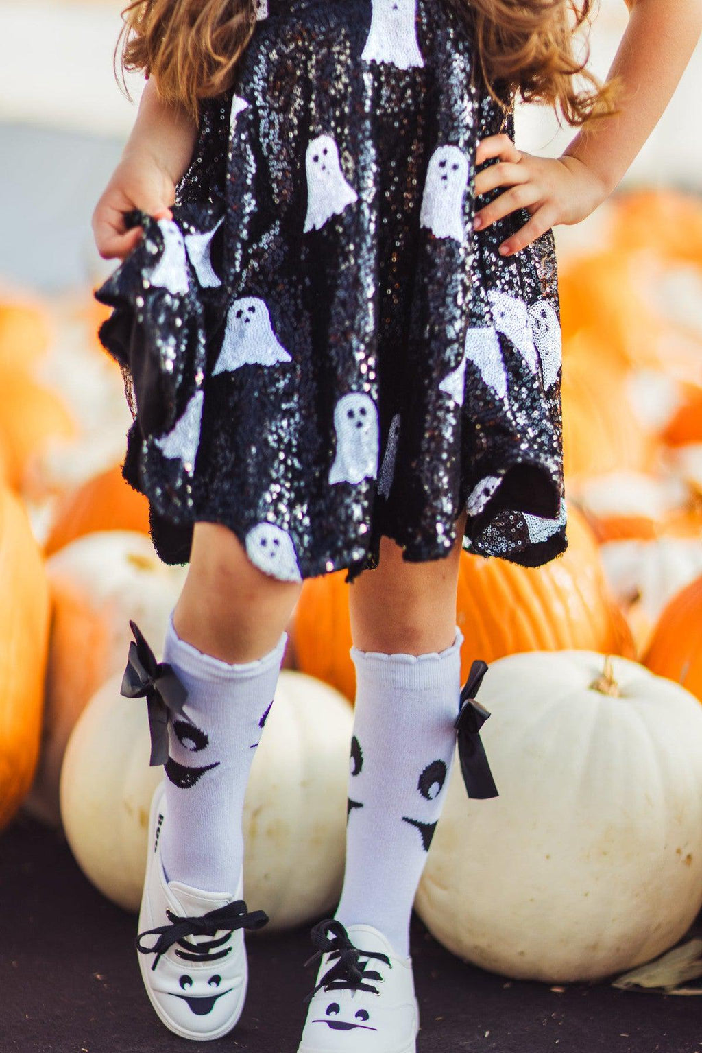 Mom & Me - Black Sequin Ghost Dress