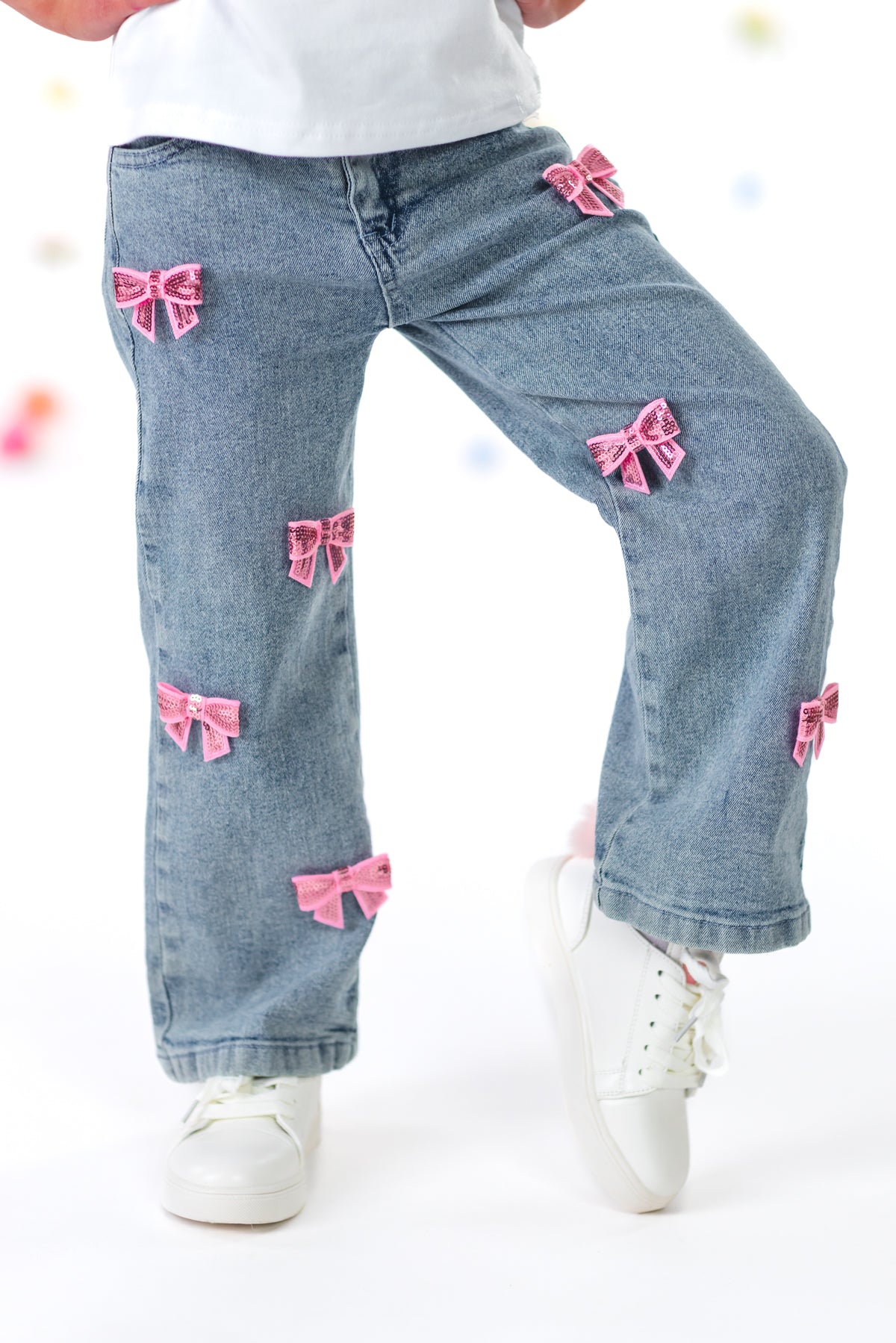 Bunny & Bows Sequin Denim Pant Set