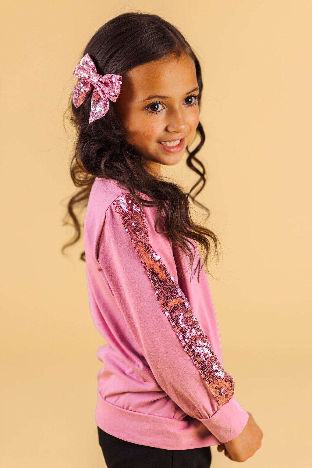 "Wild Flower" Pink Distressed Legging Set