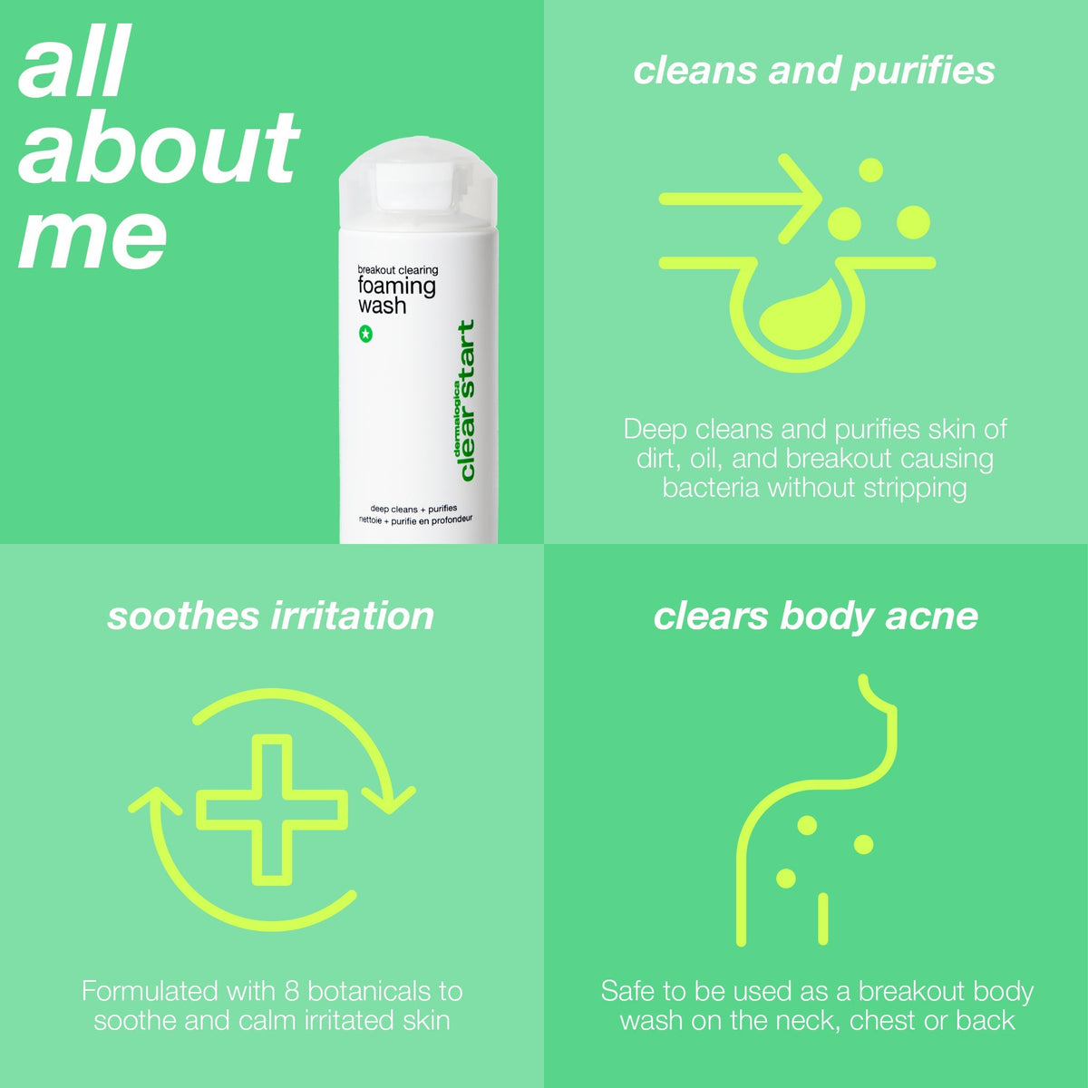 breakout clearing foaming wash