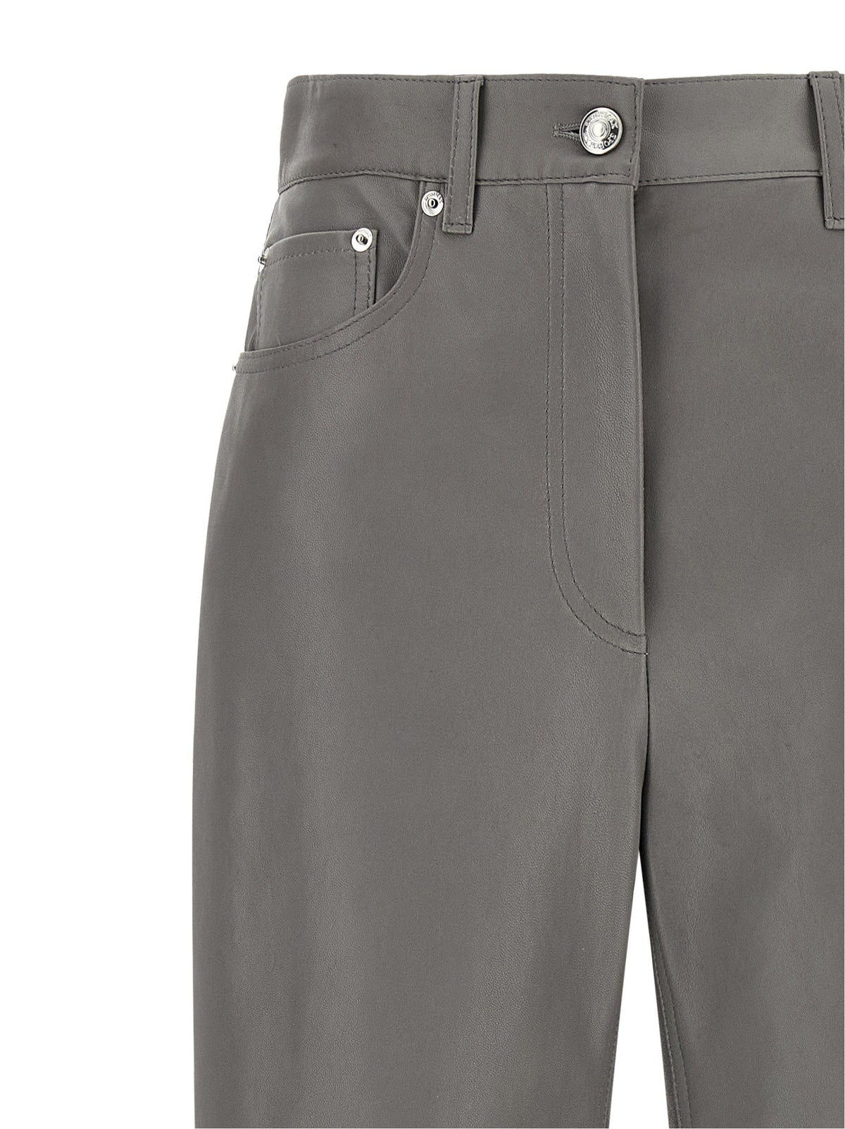 Sportmax Lamb Leather Casual Women's Pants