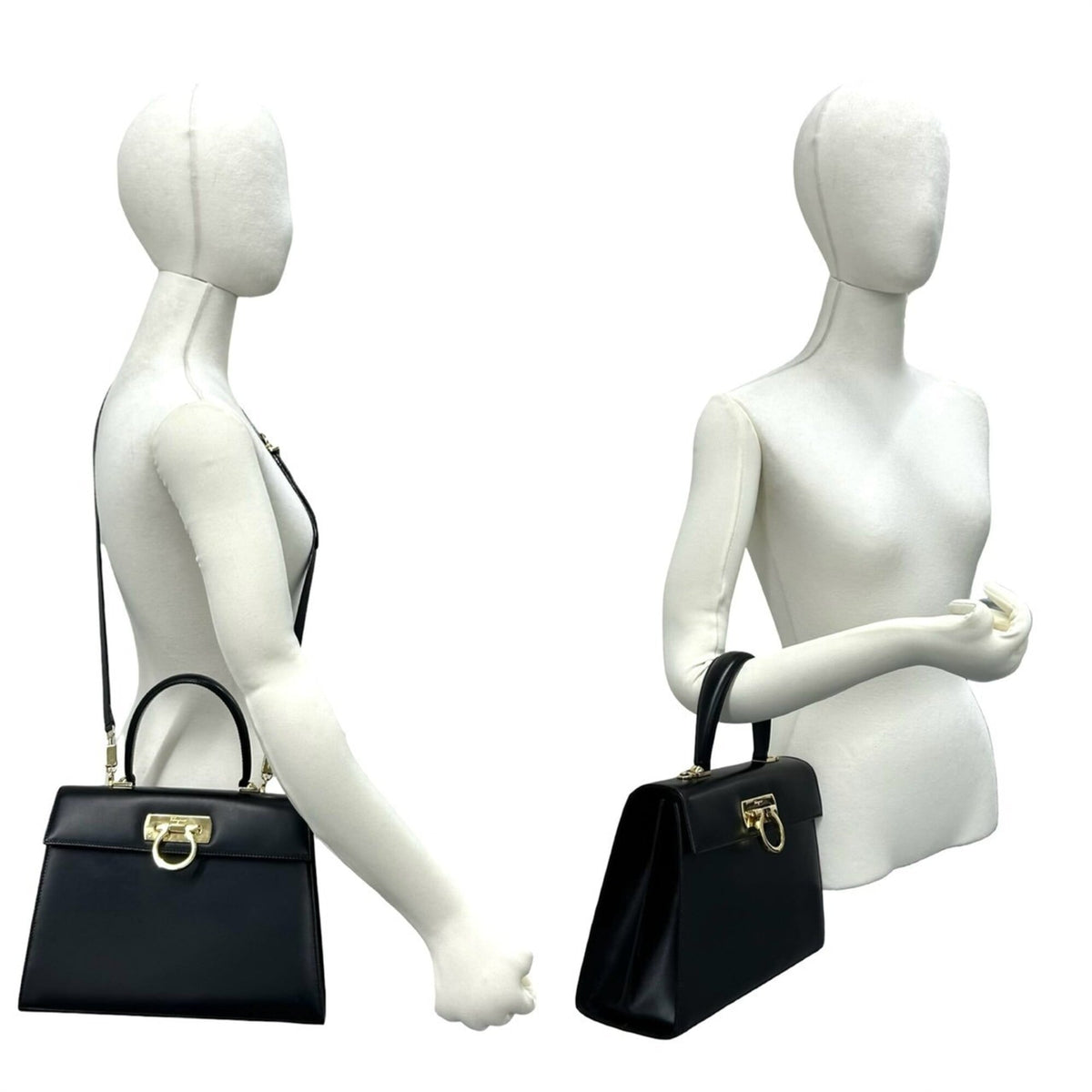 Salvatore Ferragamo Leather Handbag Shoulder Bag (Pre-Owned)