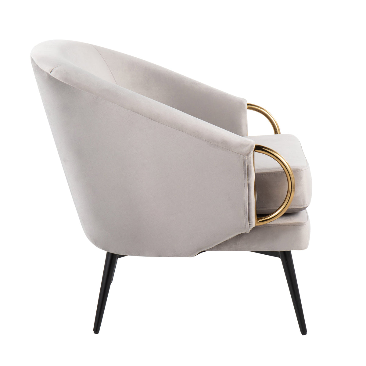 Contemporary Lounge Chair with Elegant Upholstered Styling