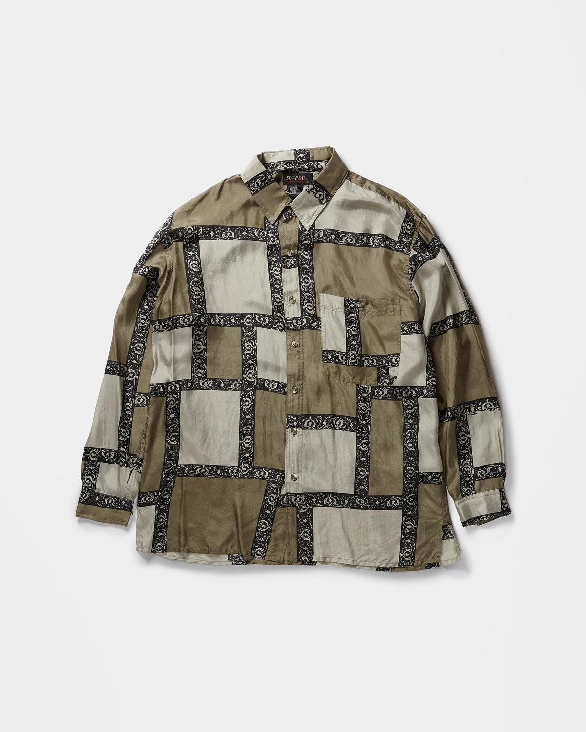 Silk Shirt Long Sleeve / Pattern K