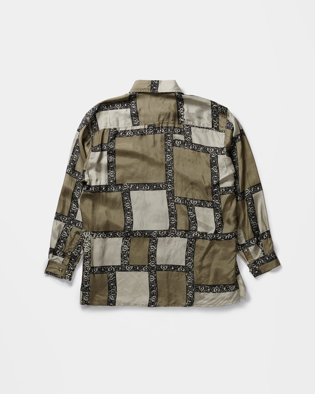 Silk Shirt Long Sleeve / Pattern K