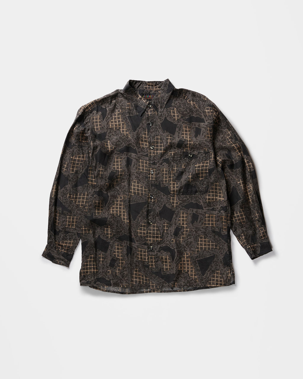 Silk Shirt Long Sleeve / Pattern J