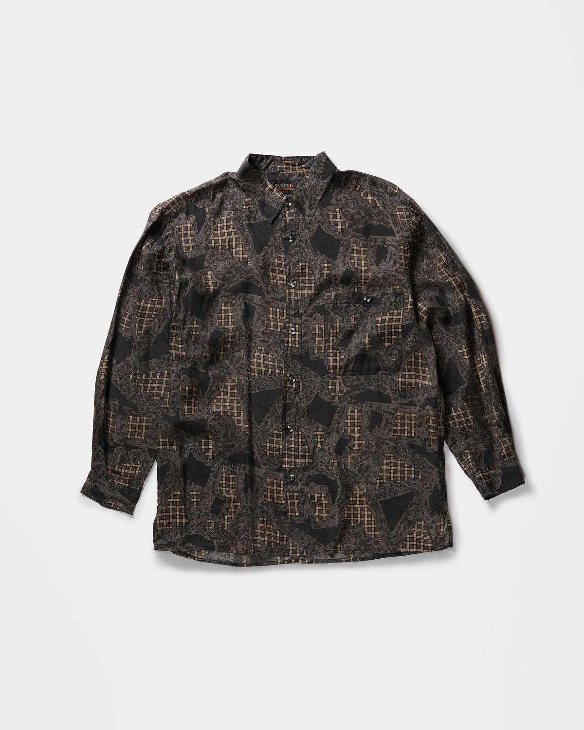 Silk Shirt Long Sleeve / Pattern J