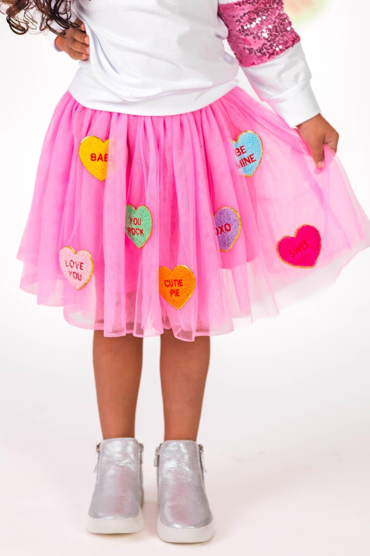 Candy Hearts Tutu Skirt Set